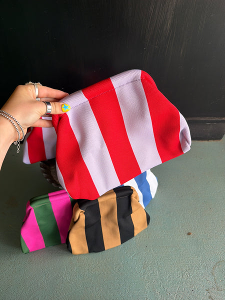 Striped Clutch