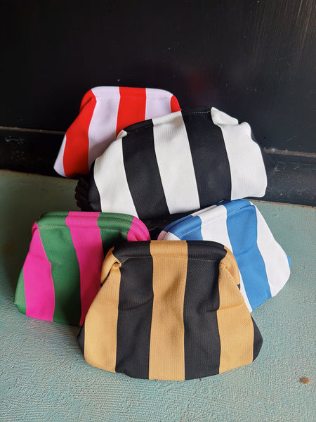 Striped Clutch