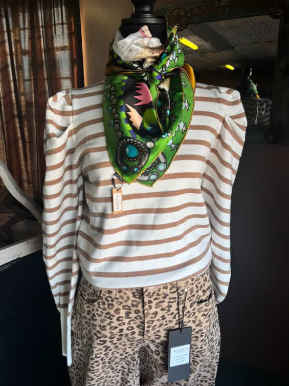 Brown & White Longsleeve