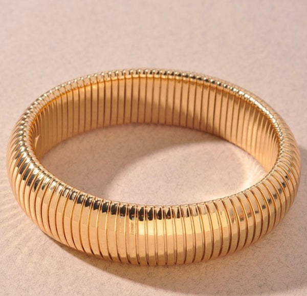 Gold Scale Layered Bracelet