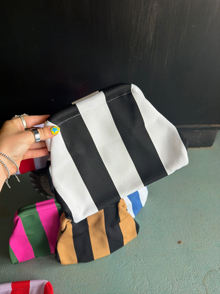 Striped Clutch