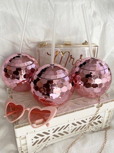 Pink Disco Ball Tumbler