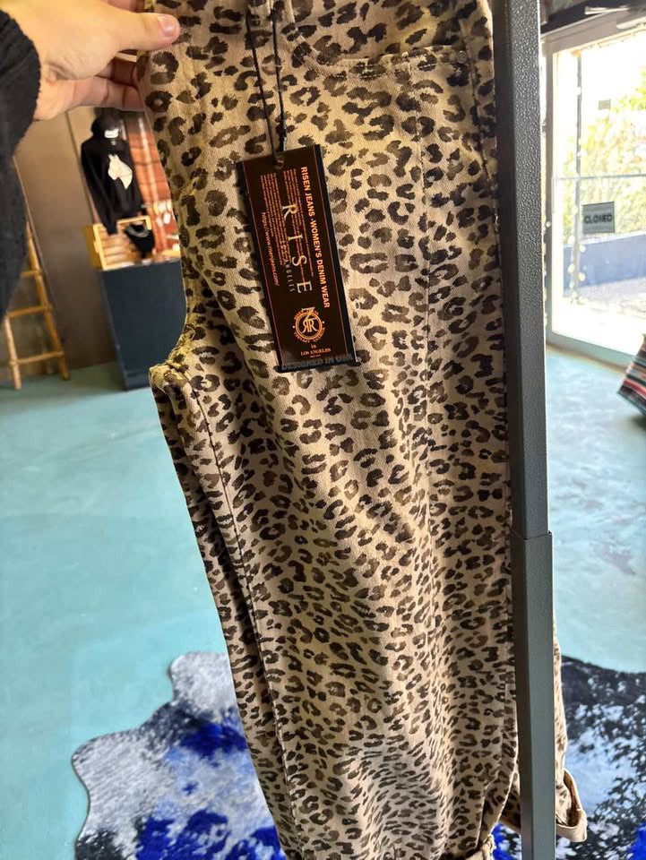 Cheetah Print Jeans (non-stretchy)