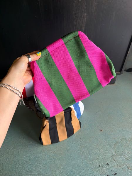 Striped Clutch
