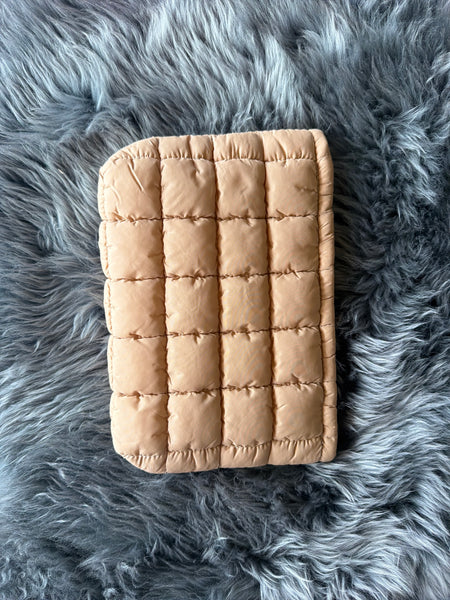 Quilted Puffy Cosmetic Pouch