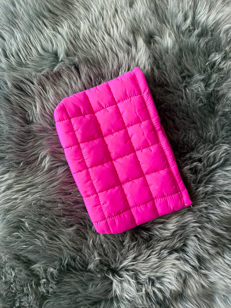 Quilted Puffy Cosmetic Pouch