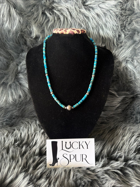 Sterling Silver Azurite Nacklace