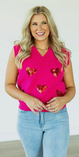 Valentine Heart Sweater Vest