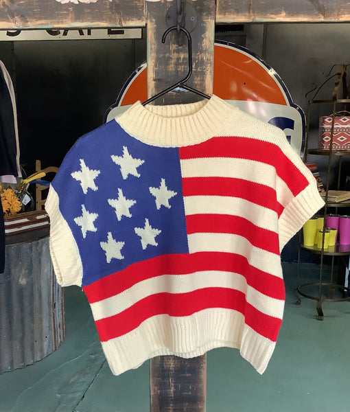 American Flag Sweater