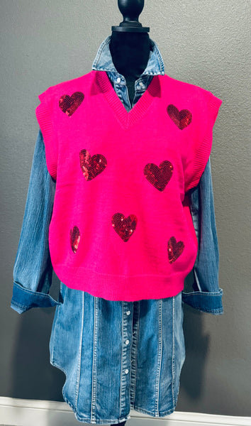 Valentine Heart Sweater Vest
