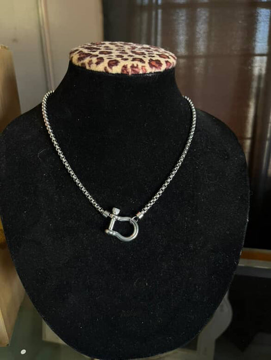 Silver Bit Necklace
