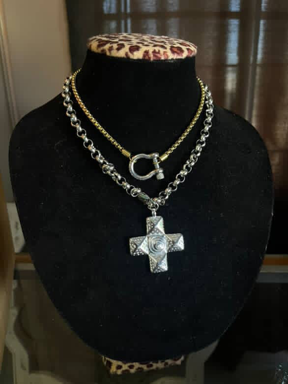 Silver Cross Necklace