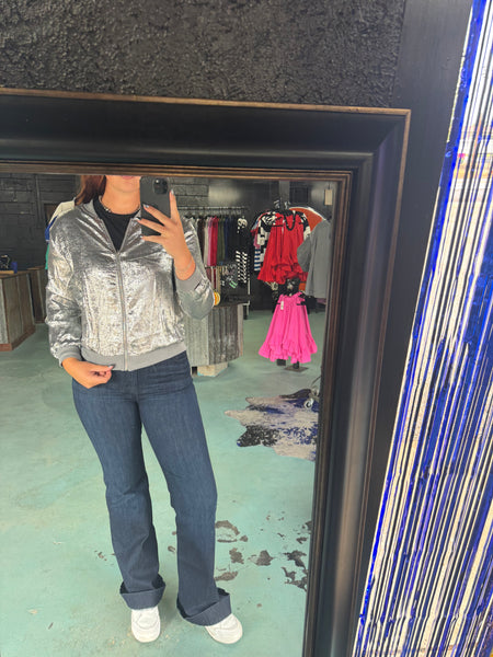 Sliver Bomber Jacket