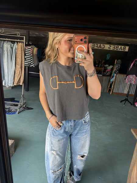 Horse Bit Sleeveless Top