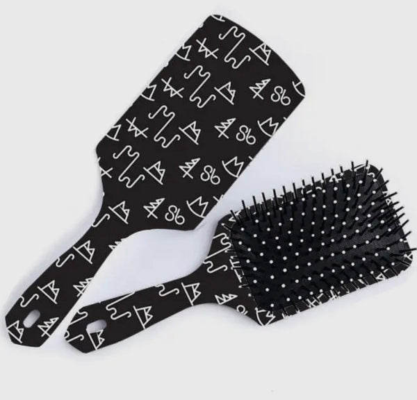 Black Brand Hairbrush